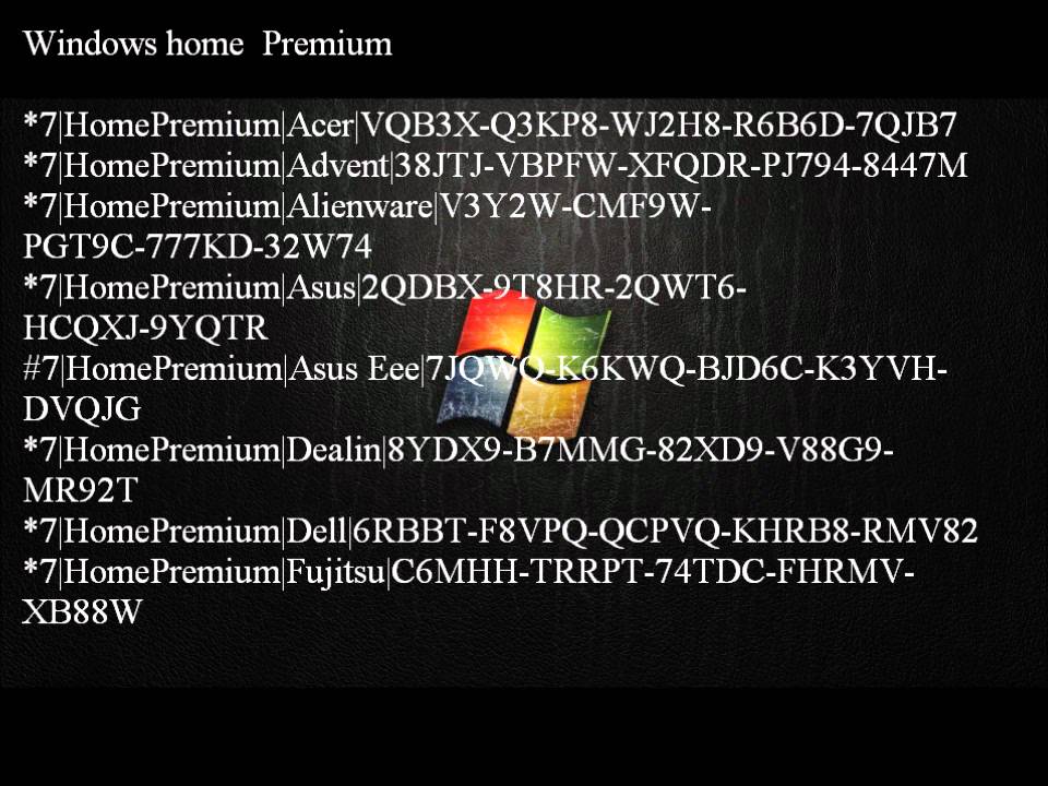 Windows 7 Home Premium Product Key Generator Crack